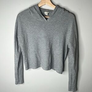 Women’s Size Large Paper Crane Hooded Waffle Longsleeve